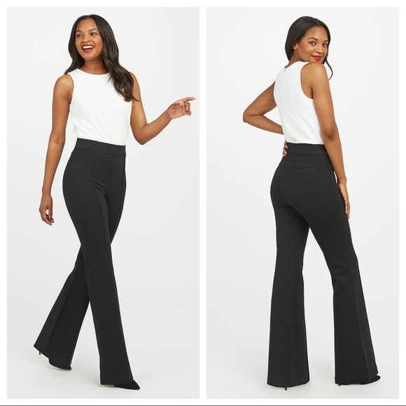 SPANX supersmooth PerfectFit Ponte Flare Pant Shaping Trouser Wide Leg 20252Q - Picture 1 of 17